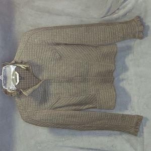 Diane vonFurstenberg viscose sweater cardigan zip up size 2